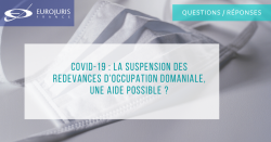 Covid-19 et suspension des redevances d'occupation domaniale