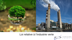 Loi industrie verte